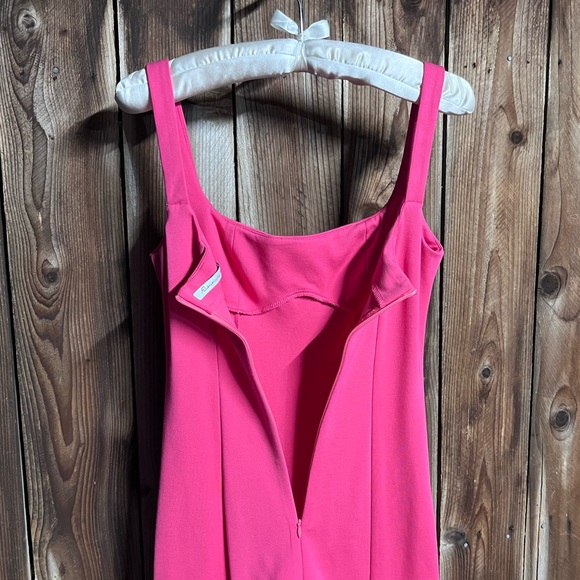 AEL AmyEnjoyLife Hot Pink Girly Dramatic Ruffles Sleeveless Bodycon Dress Sz S - Picture 10 of 10